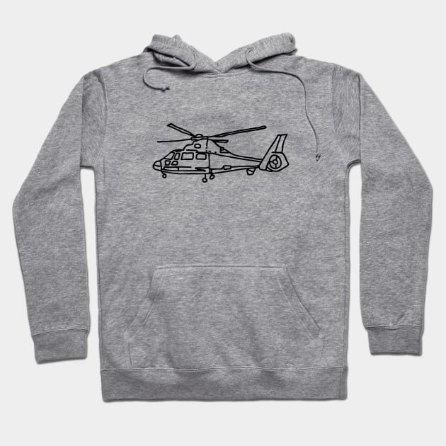 Helicopter Hoodie by Jetmike